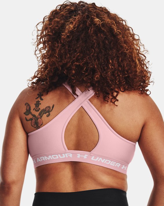 Soutien-gorge Armour® Mid Crossback Sports pour femme, Pink, pdpMainDesktop image number 7